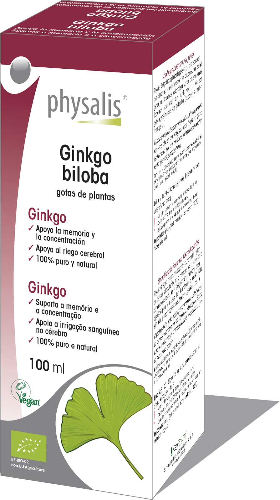 Ginkgo biloba - Gotas de plantas