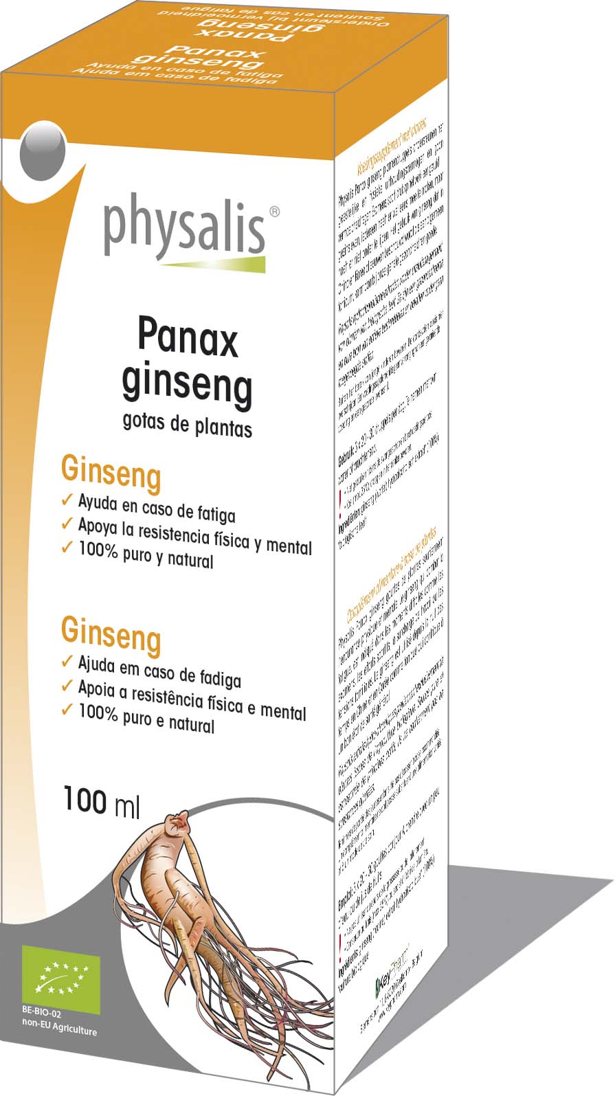 Panax ginseng - Gotas de plantas