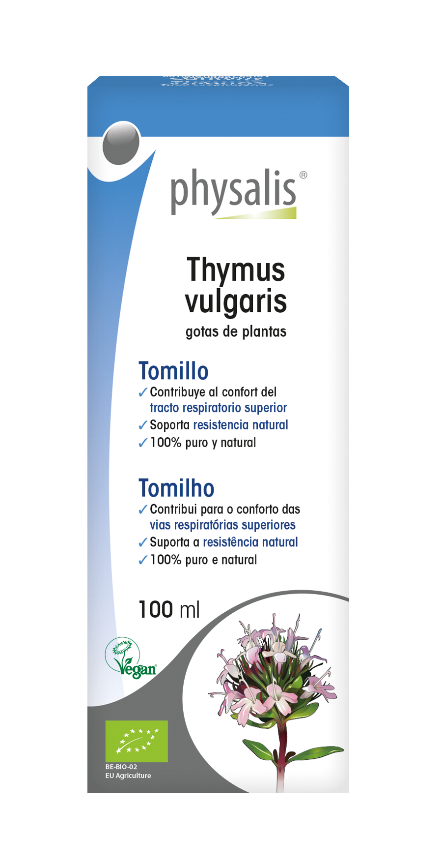 Thymus vulgaris Gotas de plantas