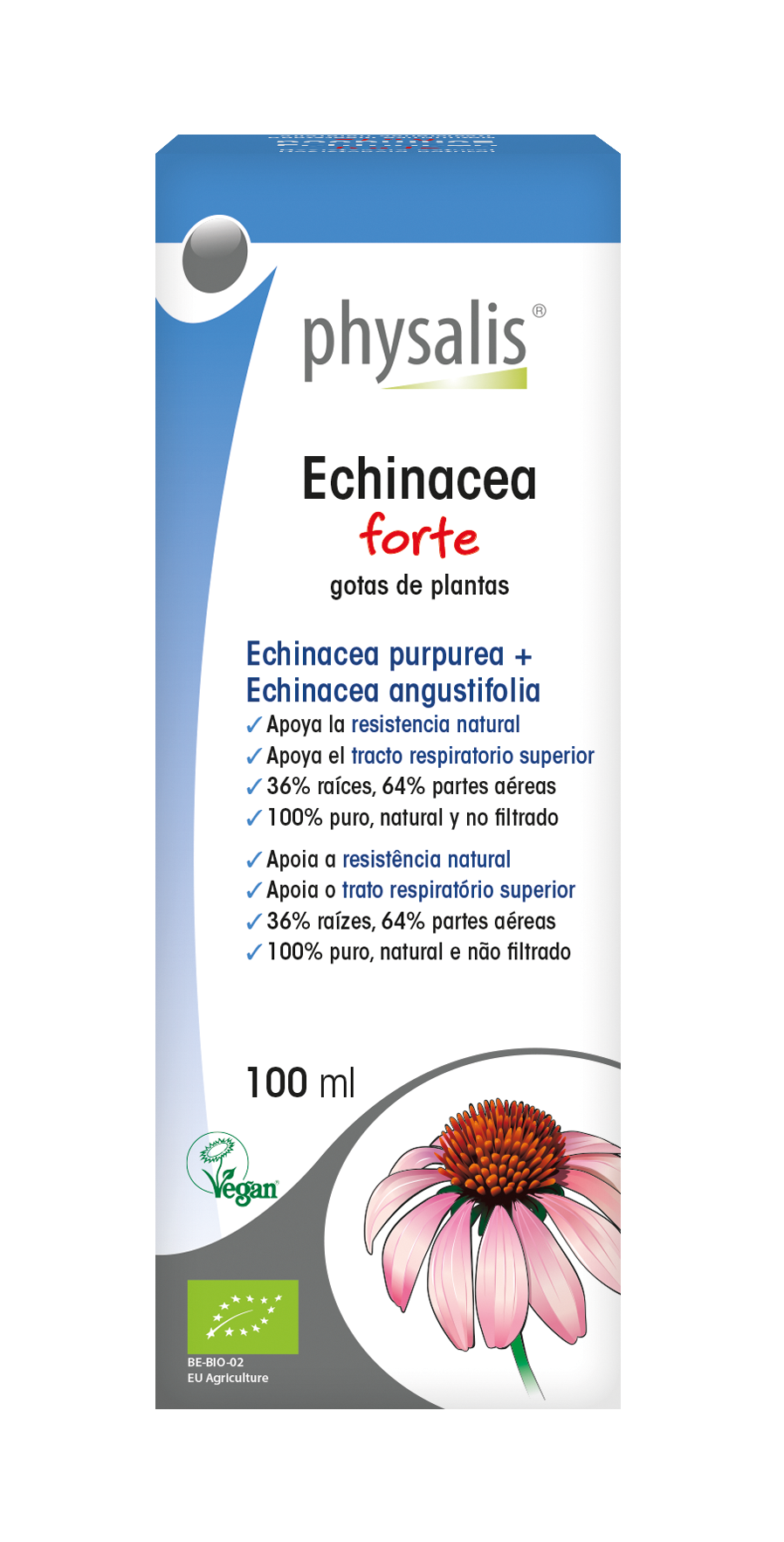 Echinacea forte Gotas de plantas