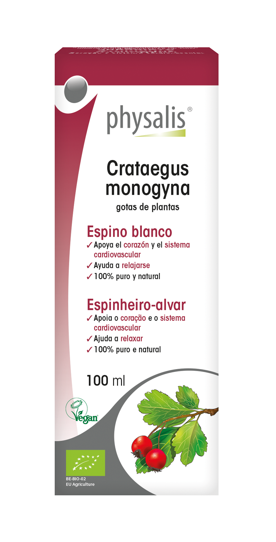 Crataegus monogyna Gotas de plantas