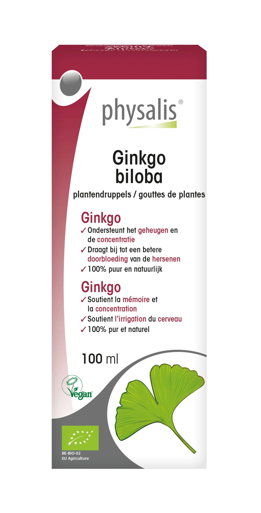 Ginkgo biloba Plantendruppels
