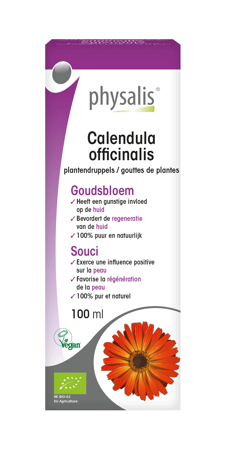 Calendula officinalis Plantendruppels