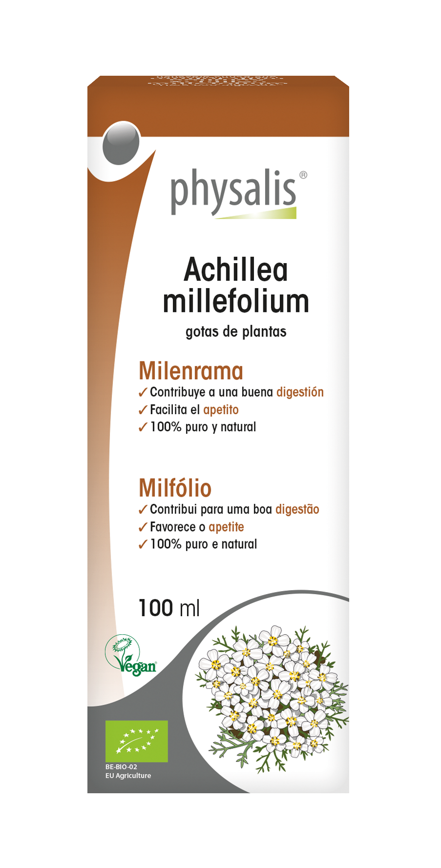 Achillea millefolium Gotas de plantas