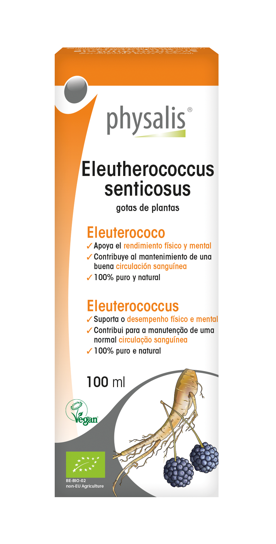 Eleutherococcus senticosus Gotas de plantas
