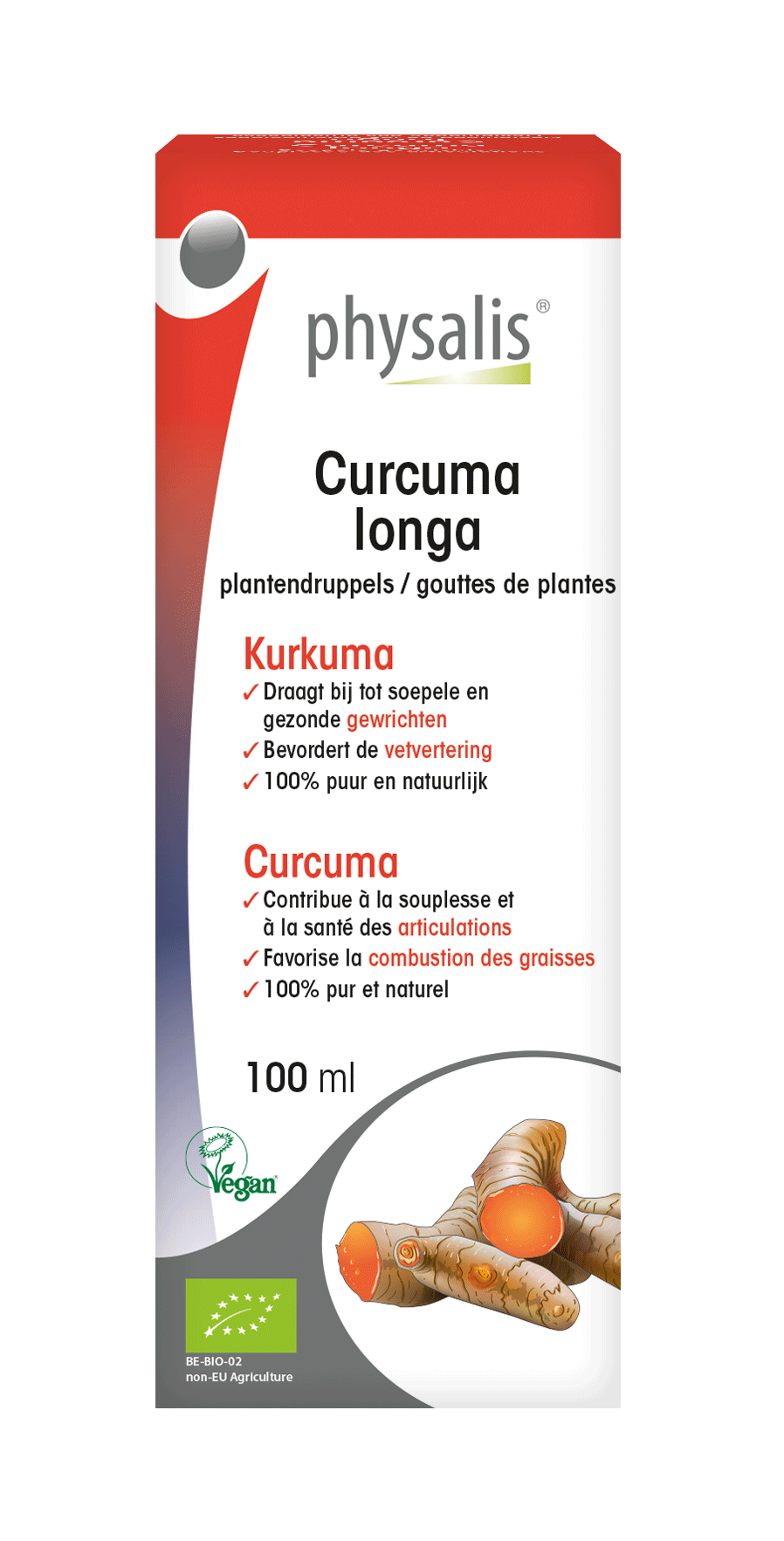 Curcuma longa Plantendruppels