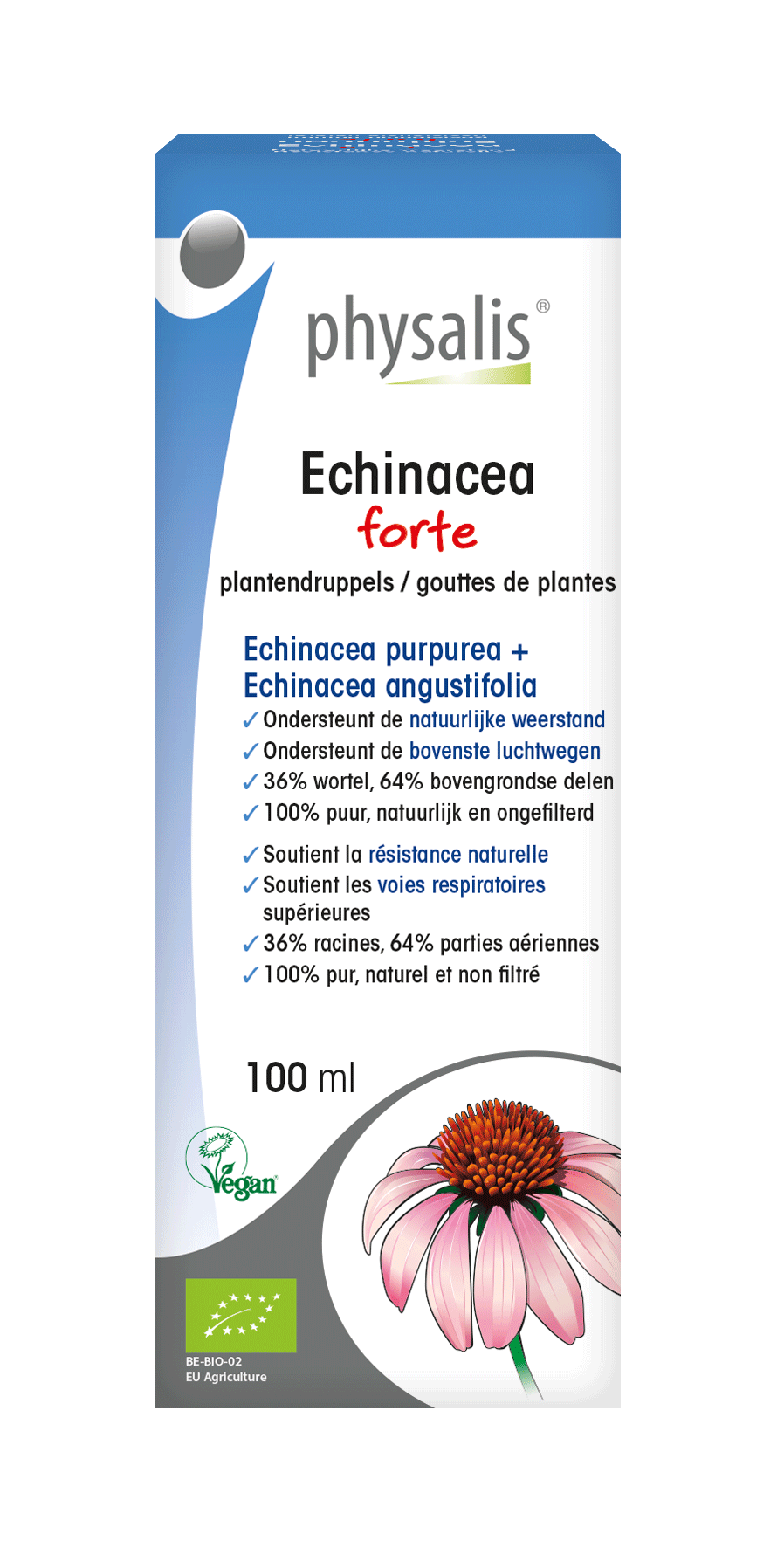 Echinacea forte Plantendruppels